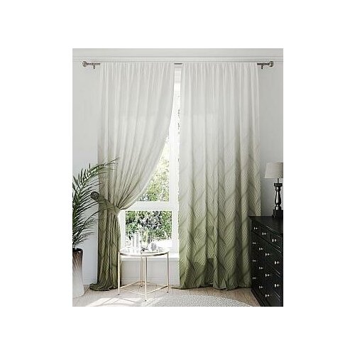 фото Комплект штор томдом гвенорс (зеленый)