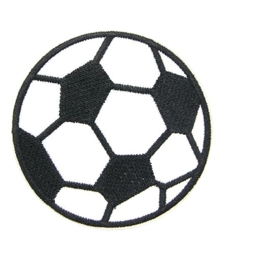 фото Термоаппликация 'футбольный мяч', большой, 7см, hobby&pro hobby & pro