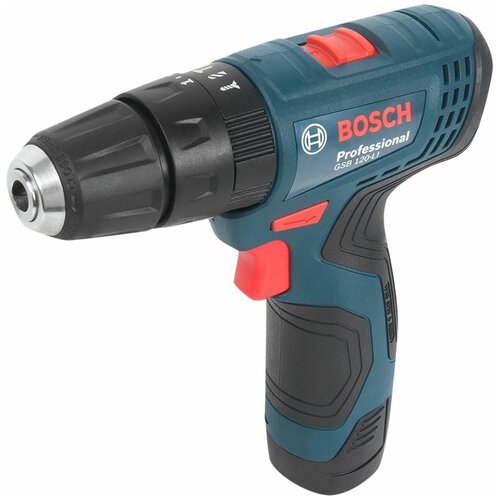 BOSCH PROFESSIONAL Дрель-шуруповерт аккумуляторная Bosch GSB 120 12 В Li-ion 2x2 Ач 1147600₽