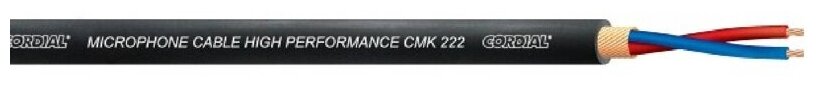 Cordial CMK 222 BLK микрофонный кабель 6.4 мм, черный