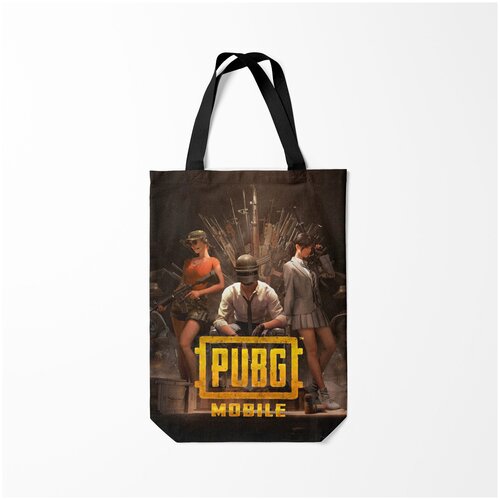 фото Сумка-шоппер / 31х42 см / геймерам / pubg mobile burnettie