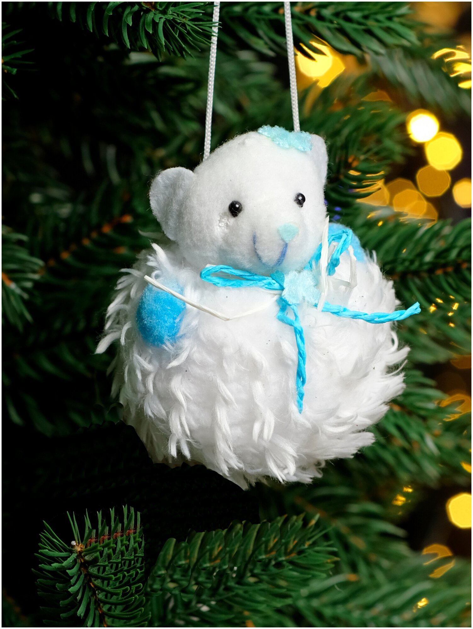 Рождественская декорация Медведь (2шт) 15 см China Dans артикул 2014510 bearx2
