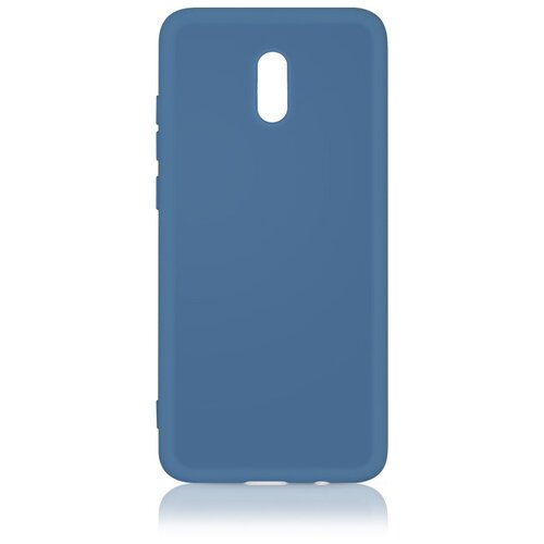 DF DF-xiOriginal-04-(blue) Силиконовый чехол с микрофиброй для Xiaomi Redmi 8A (blue)