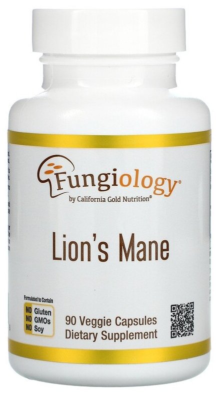 Капсулы California Gold Nutrition Lion's Mane, 100 г, 90 шт.