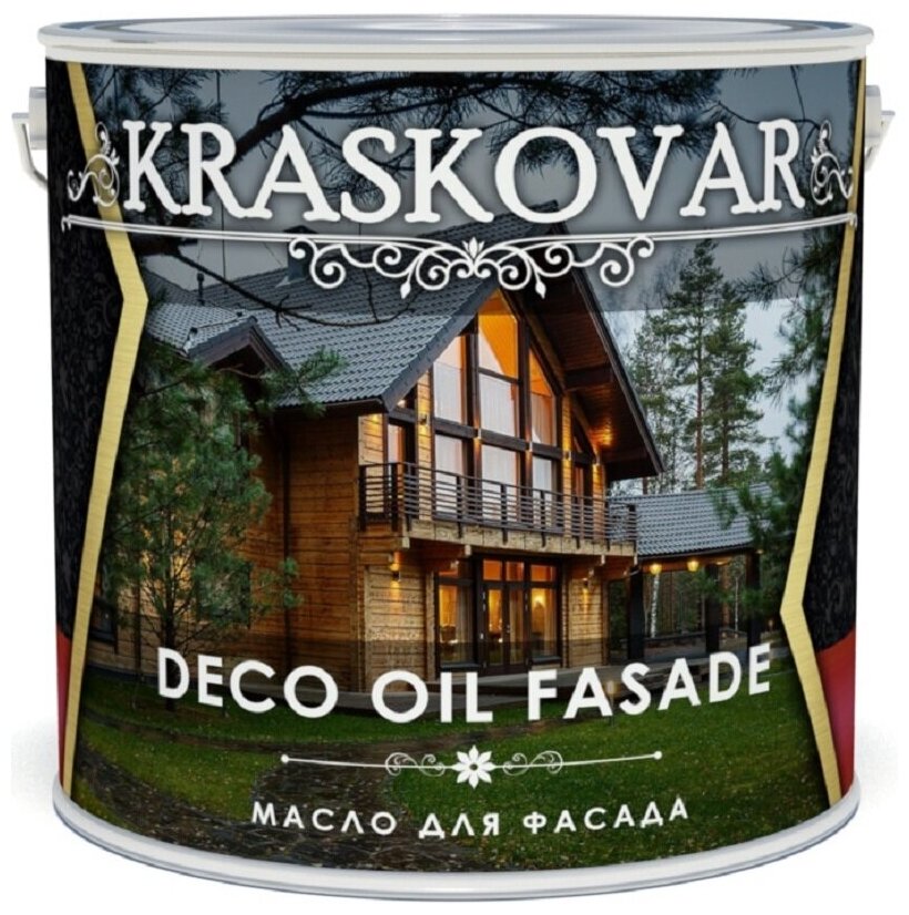 Масло Kraskovar Deco Oil Fasade, бесцветный, 2.2 л - фотография № 4