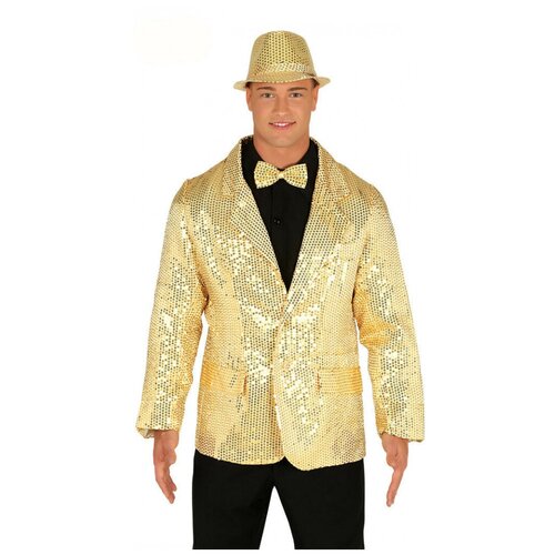 Золотой пиджак с пайетками (13975) 48-50 бумажный костюм фокусник