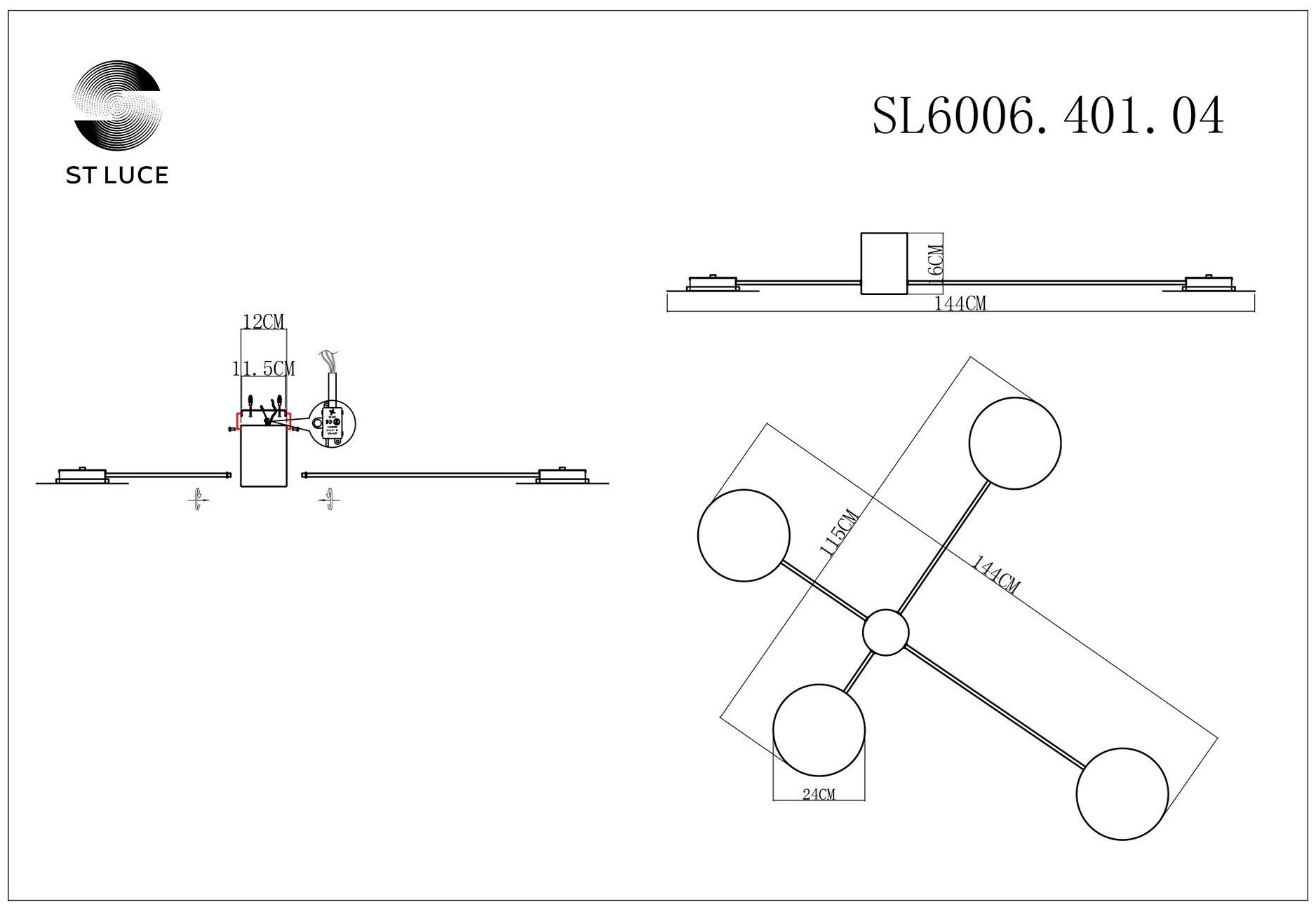 Настенный светодиодный светильник ST Luce Tondo SL6006.401.04 - фотография № 3