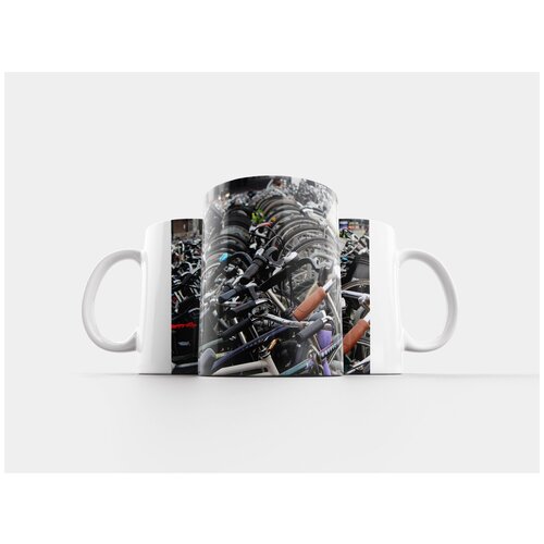 фото Кружка "стоянка, велосипеды, металл" 320 мл lotsprints