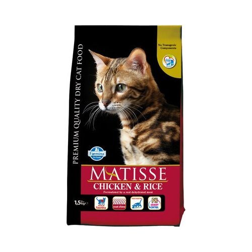 FARMINA Сухой сбалансированный корм для кошек Matisse курица 7143 | Matisse Chicken Rise 1,5 кг 39045 (2 шт)