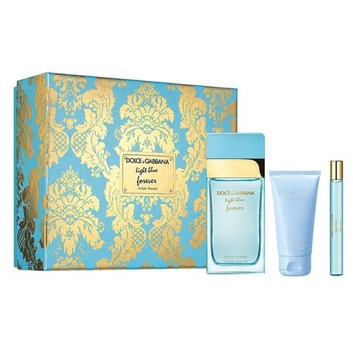 Dolce  Gabbana Женский Light Blue Forever Набор: парфюмированная вода 100мл, лосьон 50мл, парфюмированная вода 10мл