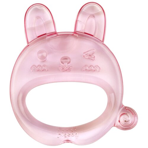 Прорезыватель Pigeon Cooling Teether Bear Кролик, розовый pigeon прорезыватель погремушка munch teether 6 мес