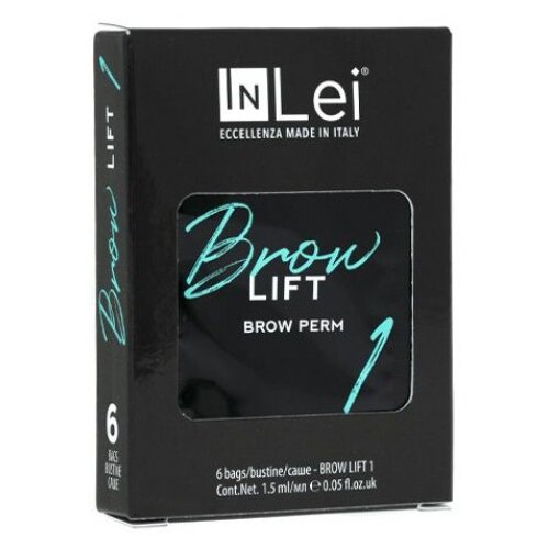 InLei Перманентный состав для бровей Brow Lift 1, упаковка 6 шт, 9 мл inlei brow bomber 1 2 3 состав 1 5 мл