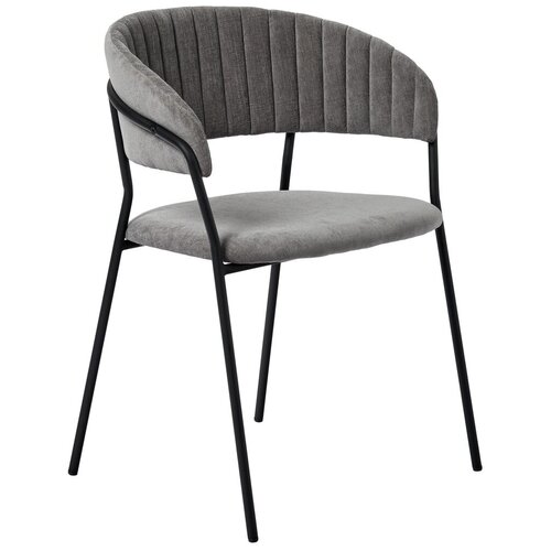 фото Стул turin серый с чёрными ножками bradex home