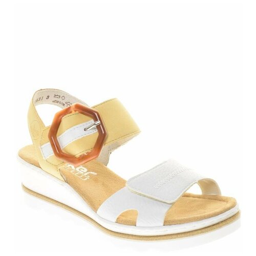 фото Босоножки rieker, размер 39, желтый