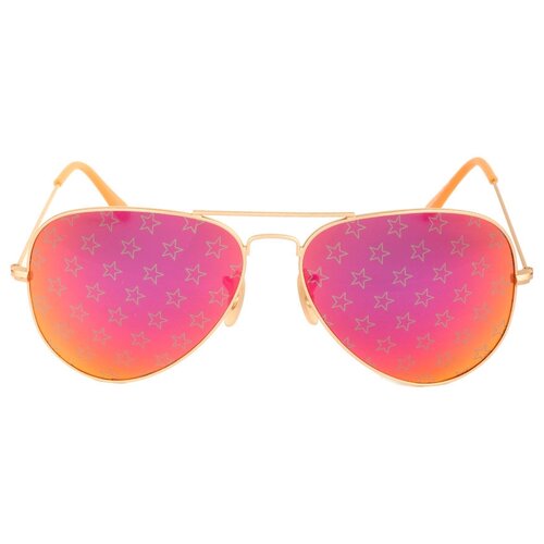 Солнцезащитные очки Loris, розовый, золотой солнцезащитные очки loris красный