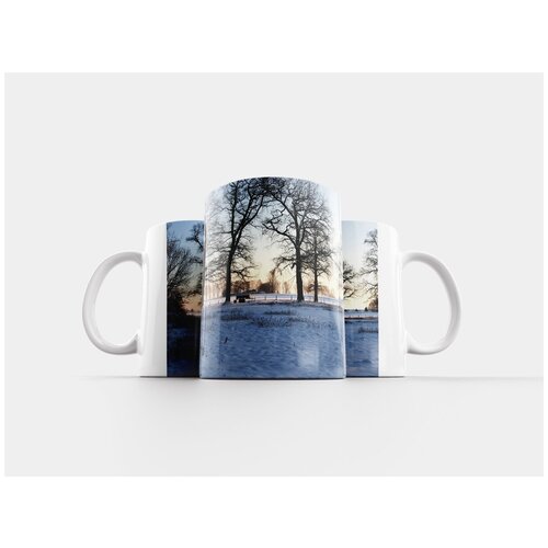 фото Кружка "зимний пейзаж, снег, холодный" 320 мл lotsprints