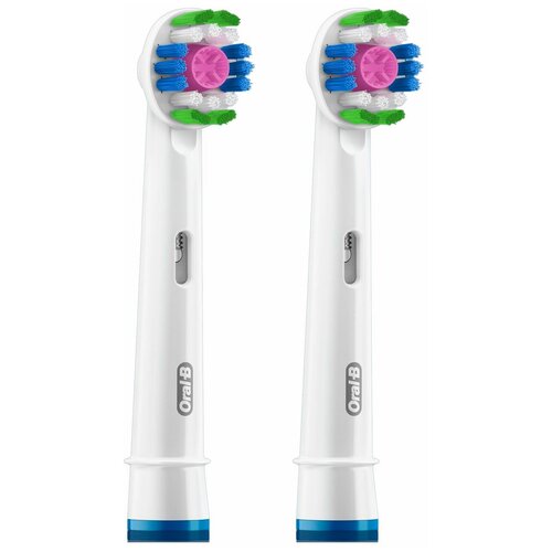 Oral-B Насадка ORAL-B EB18рRB 3DWhite, для зубной щетки CleanMaximiser, 2 шт