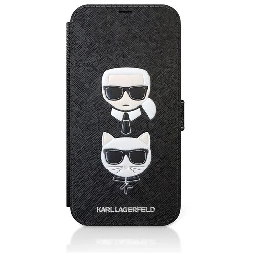 фото Lagerfeld для iphone 12 mini (5.4) чехол pu saffiano karl and choupette booktype black karl lagerfeld