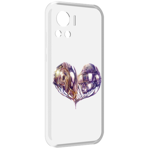 Чехол MyPads сердце абстракция для Motorola Edge 30 Ultra задняя-панель-накладка-бампер
