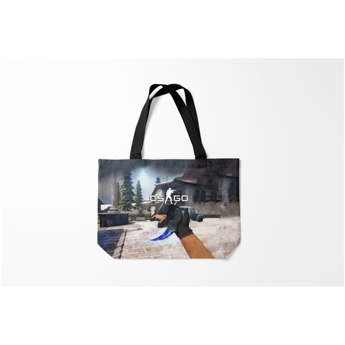 фото Сумка-шоппер / 46х35 см / геймерам / counter strike cs go burnettie