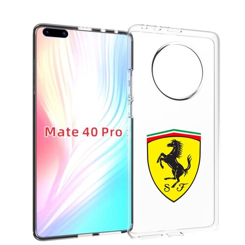 Чехол MyPads Ferrari-3 мужской для Huawei Mate 40 Pro (NOH-NX9) задняя-панель-накладка-бампер чехол mypads chery 3 мужской для huawei mate 40 pro noh nx9 задняя панель накладка бампер