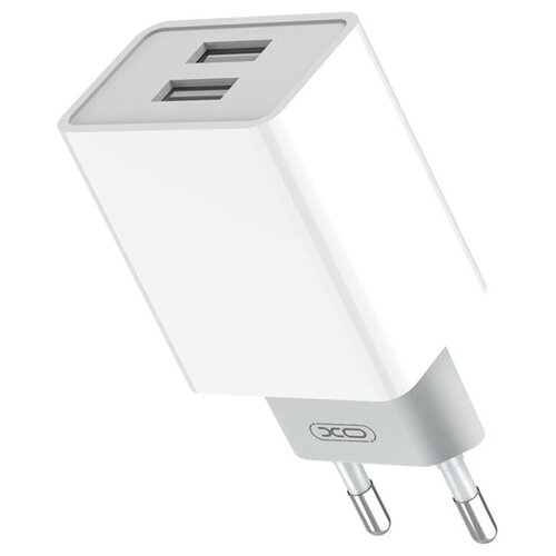 Сетевое зарядное устройство Адаптер Блок питания XO L65 2USB 2.4A белое