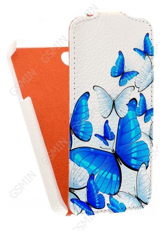 Кожаный чехол для Apple iPhone 4/4S Grip Luxurious Case - (Белый) (Дизайн 11/11)