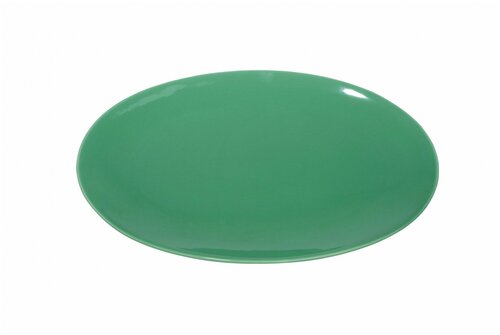 Тарелка овальная Coupe 30 см, фарфор, цвет зеленый, Lantana, SandStone
