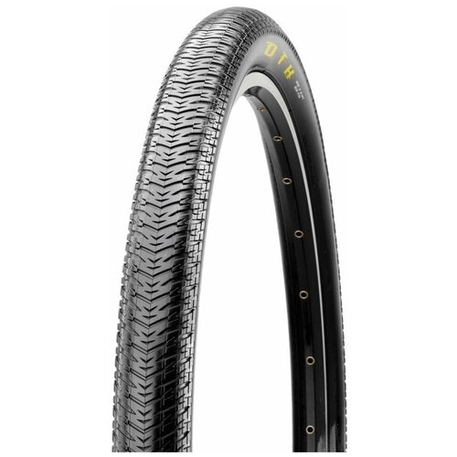 Покрышка велосипедная Maxxis DTH, 20x1 3/8, TPI 120, WIRE, Silkworm, черный, ETB20629000 покрышка maxxis 20x1 1 8 bmx 120tpi 85psi 4 1 5 8 bar dth 28 451 260 грамм