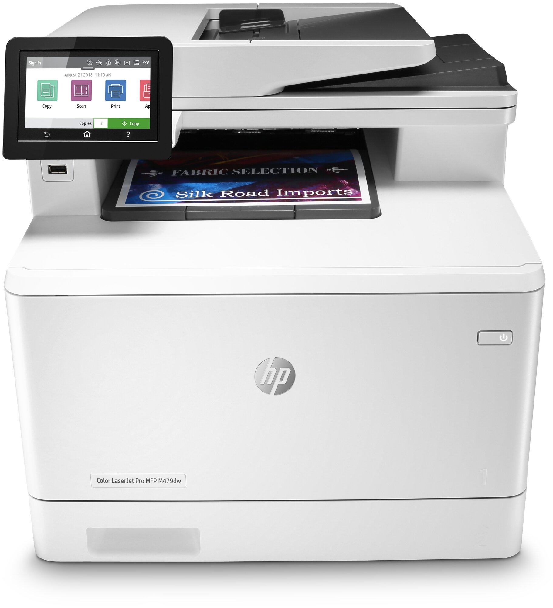 МФУ лазерный HP Color LaserJet Pro M479dw, A4, цветной, лазерный, белый [w1a77a] - фото №1