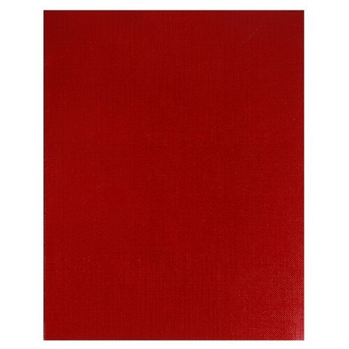 Тетрадь 48 листов в клетку на скрепке METALLIC Красная, обложка бумвинил, блок офсет