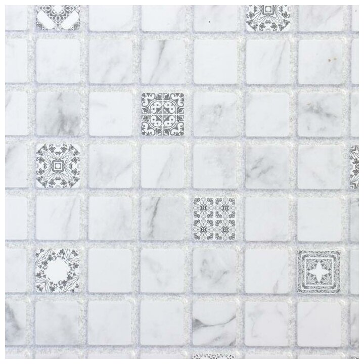 панель декоративная пвх мозаика 485*960 сияние Пластмаркет - фото №2