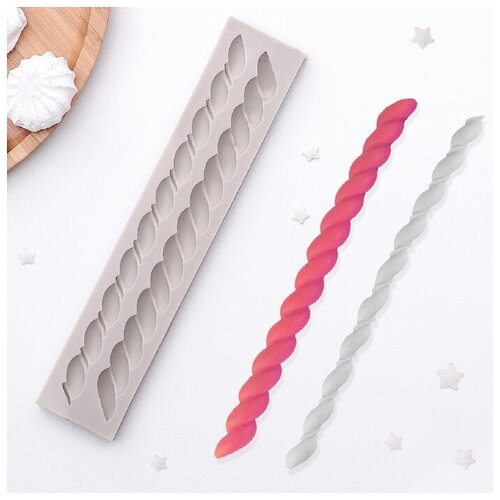 Молд «Жгут», 23×4,5×1,5 см, цвет микс