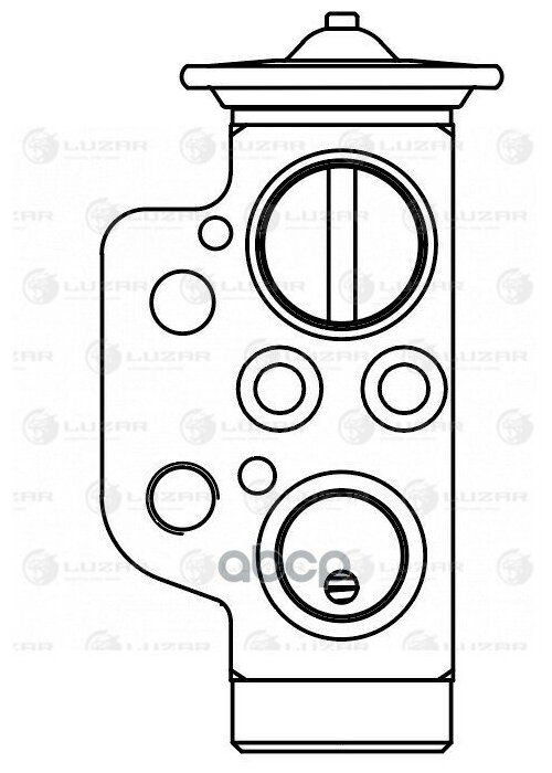 Клапан расширительный кондиционера (ТРВ) для автомобилей Touareg II (10-) LTRV 1858 LUZAR