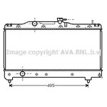 Радиатор системы охлаждения Ava TO2141 - изображение