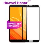Защитное стекло для телефона Honor 9S и Huawei Y5p / Хонор 9 Эс и Хуавей Ю5п / 3D стекло на весь экран c черной рамкой - изображение