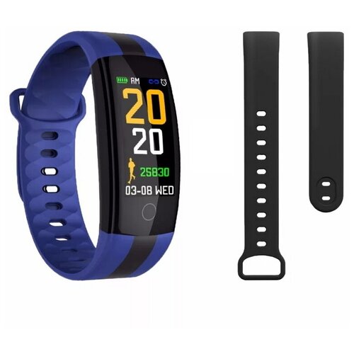 Умный фитнес браслет с измерением давления QS01 синий 197000₽