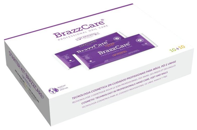 Стартовый набор 10+10 для маникюра и педикюра Brazzcare