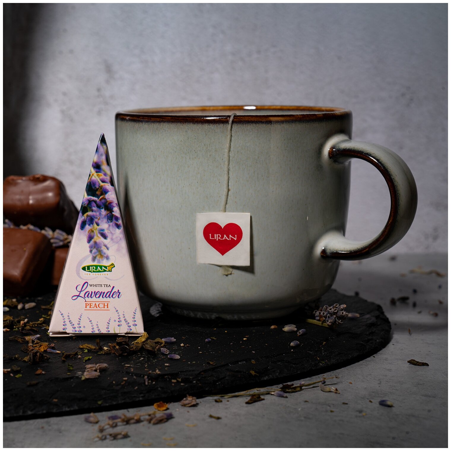 Чай коллекция с лавандой в пирамидках "Levandule" Liran, 12 шт. - фотография № 4