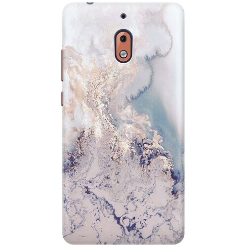 фото Re:pa накладка transparent для nokia 2.1 с принтом "мраморная волна"
