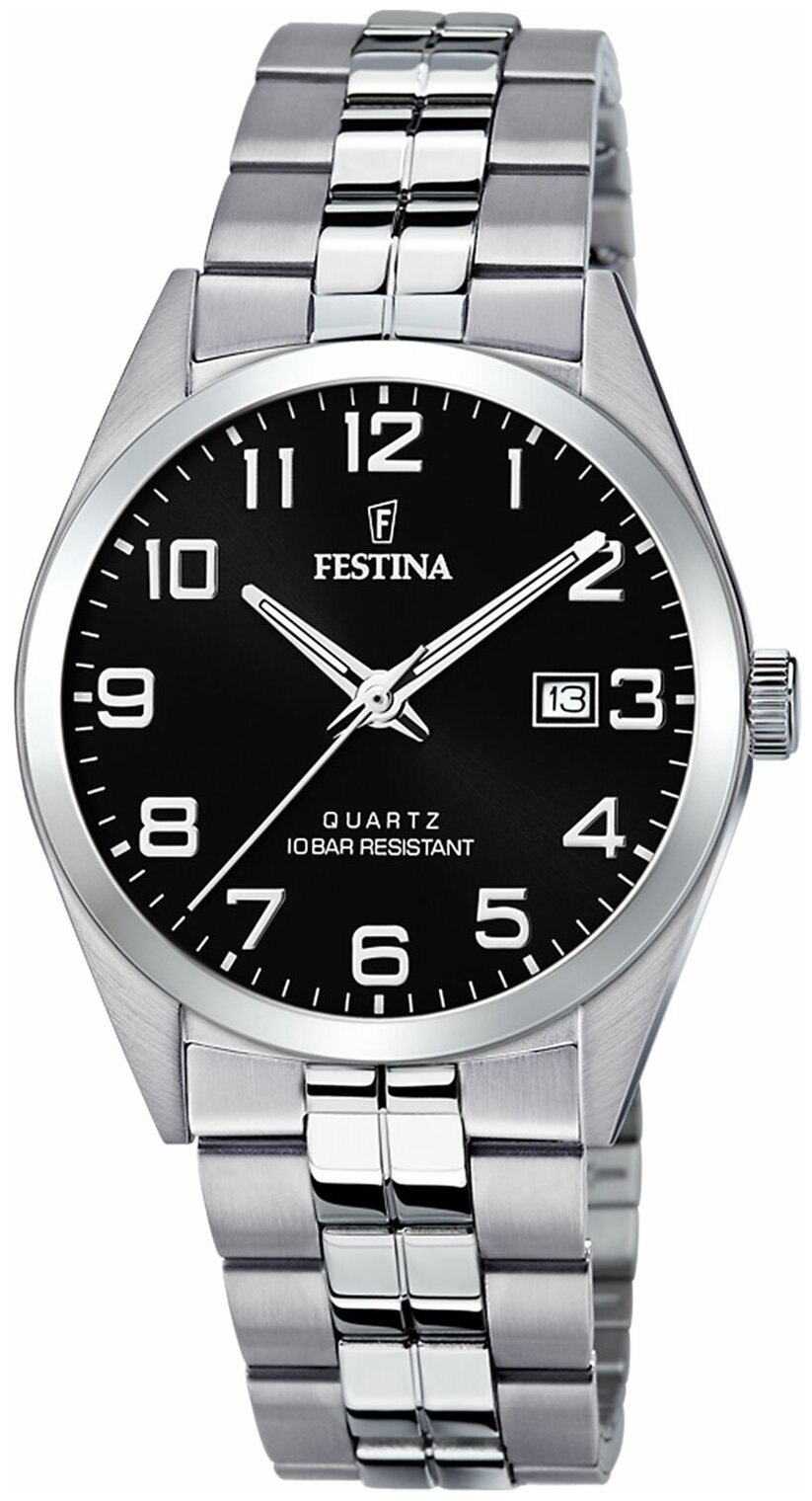 Наручные часы FESTINA Наручные часы Festina F20437/4, серебряный, черный - фотография № 1