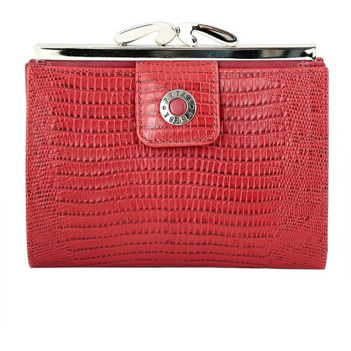фото Кошелек petek 1855 306.041.10, фактура под рептилию, красный