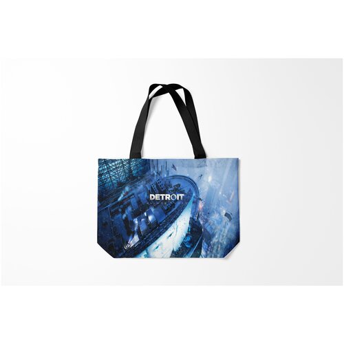 фото Сумка-шоппер / 46х35 см / геймерам / detroit become human burnettie