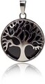 Кулон / Подвеска бижутерная Черный Агат натуральный камень подарок девушке женщине на 8 марта