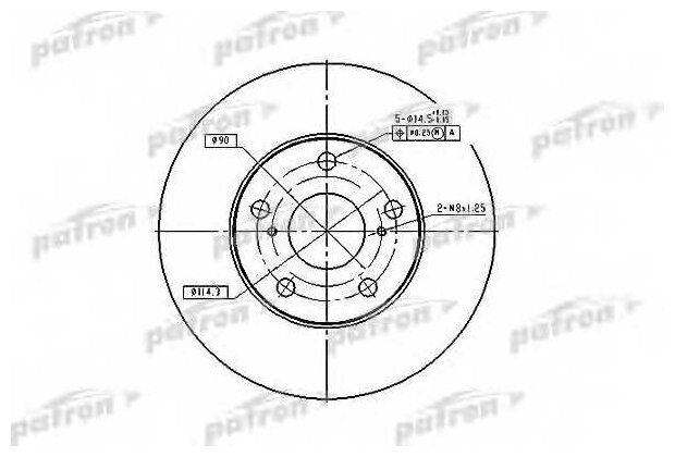 Диск Тормозной Передн Lexus: Es 91-97, Es 96-01, Toyota: Avensis Verso 01-, Camry 91-96, Camry 96-01, Camry 01-, Camry Solara...