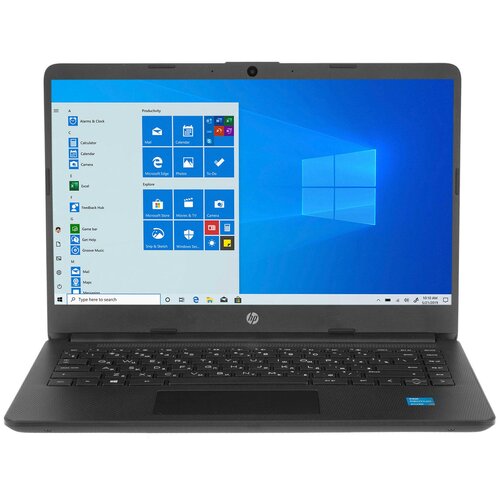 Ноутбук HP 14s-dq3005ur, Intel Pentium Silver N6000 (1.1 ГГц), RAM 4 ГБ, SSD 128 ГБ, Intel UHD Graphics, Windows 10 Home, (48K24EA), черный