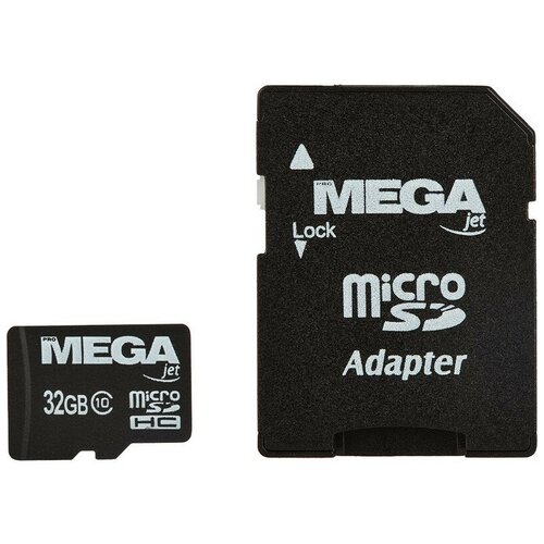 Карта памяти ProMega jet microSDHC UHS-I Cl10 +ад, PJ-MC-32GB , 1 шт. комплект 8 штук карта памяти promega jet microsdhc uhs i cl10 ад pj mc 16gb