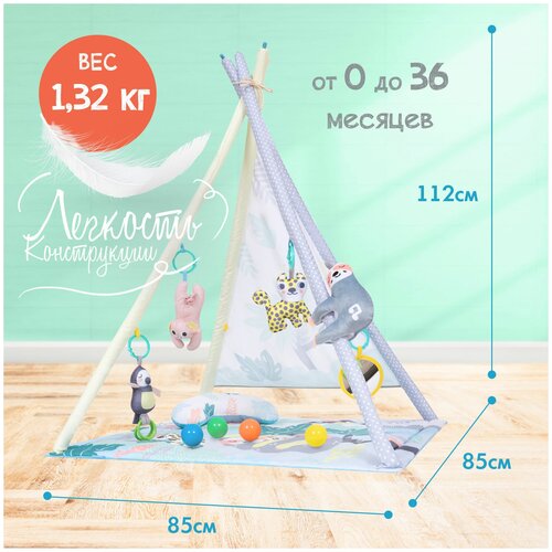 Игровой развивающий коврик Nuovita Piccobine Campo C2 (Giungla/Джунгли)