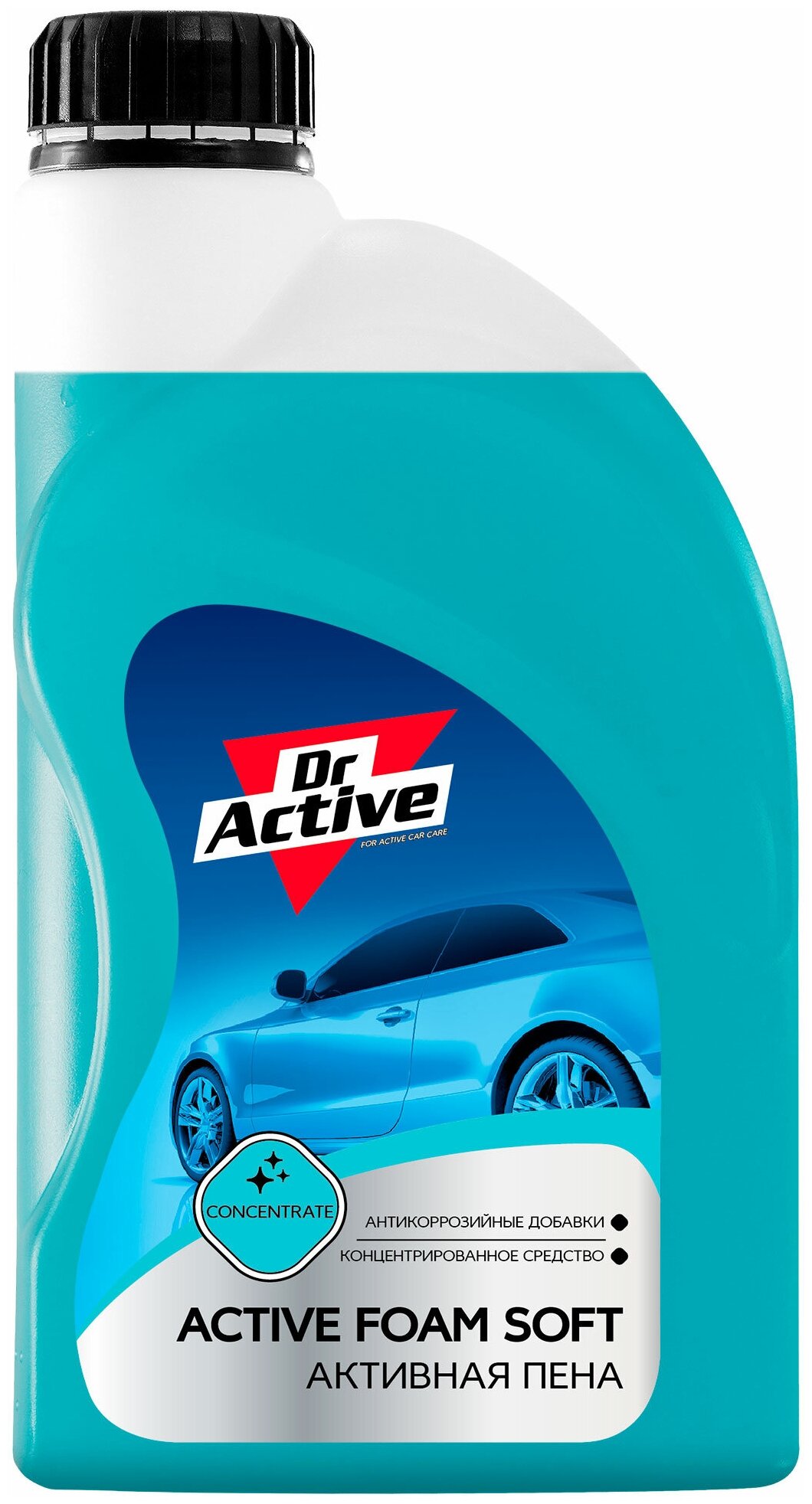 Автошампунь Dr. Active "Active Foam Soft" для бесконтактной мойки автомобиля концентрат 1 л