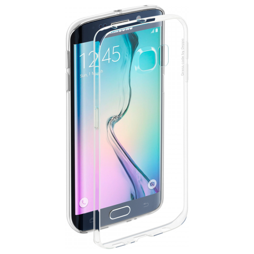 фото Накладка силикон deppa gel case samsung g925 galaxy s6 edge прозрачная
